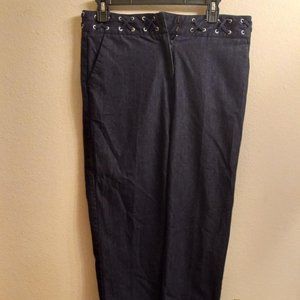 Woman's denim capri jeans by New Directions , Size 6, Dark Denim